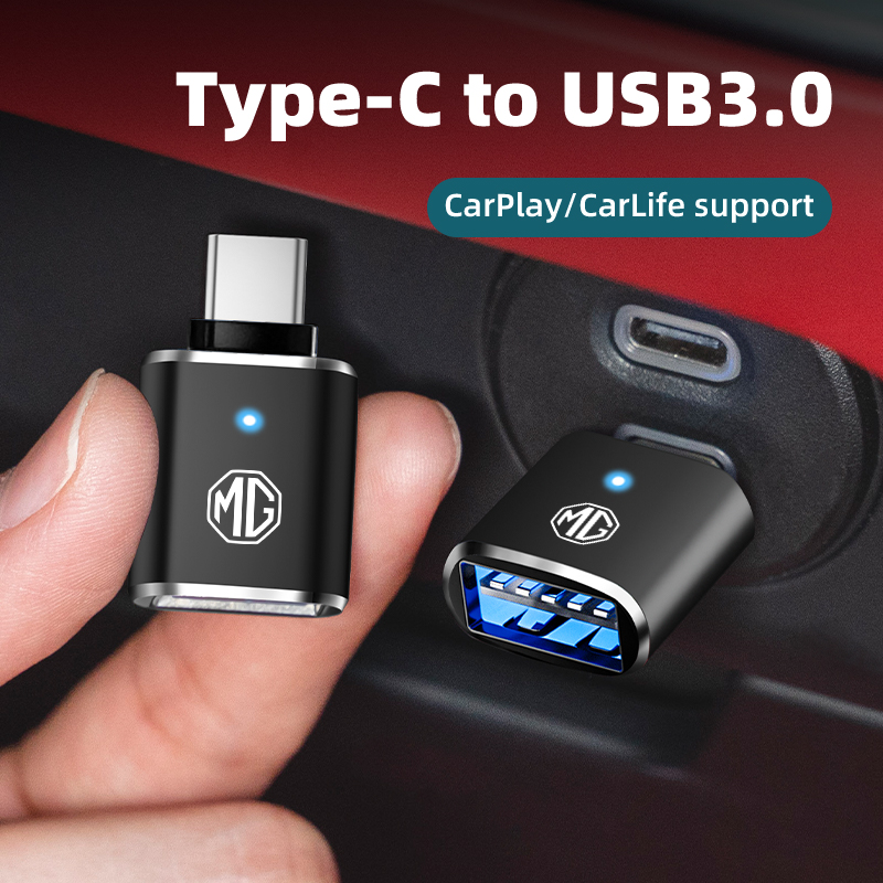 Car Accessories For Inside - Car LED Type C To USB