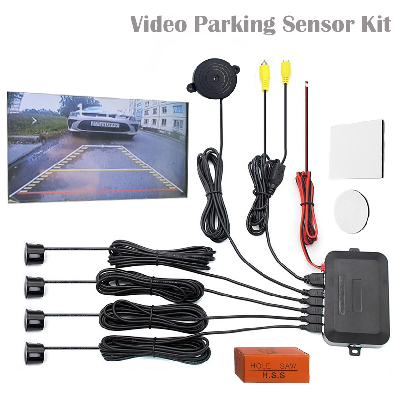 Car Accessories Online - Video Parking Sensor Kit Car Reverse