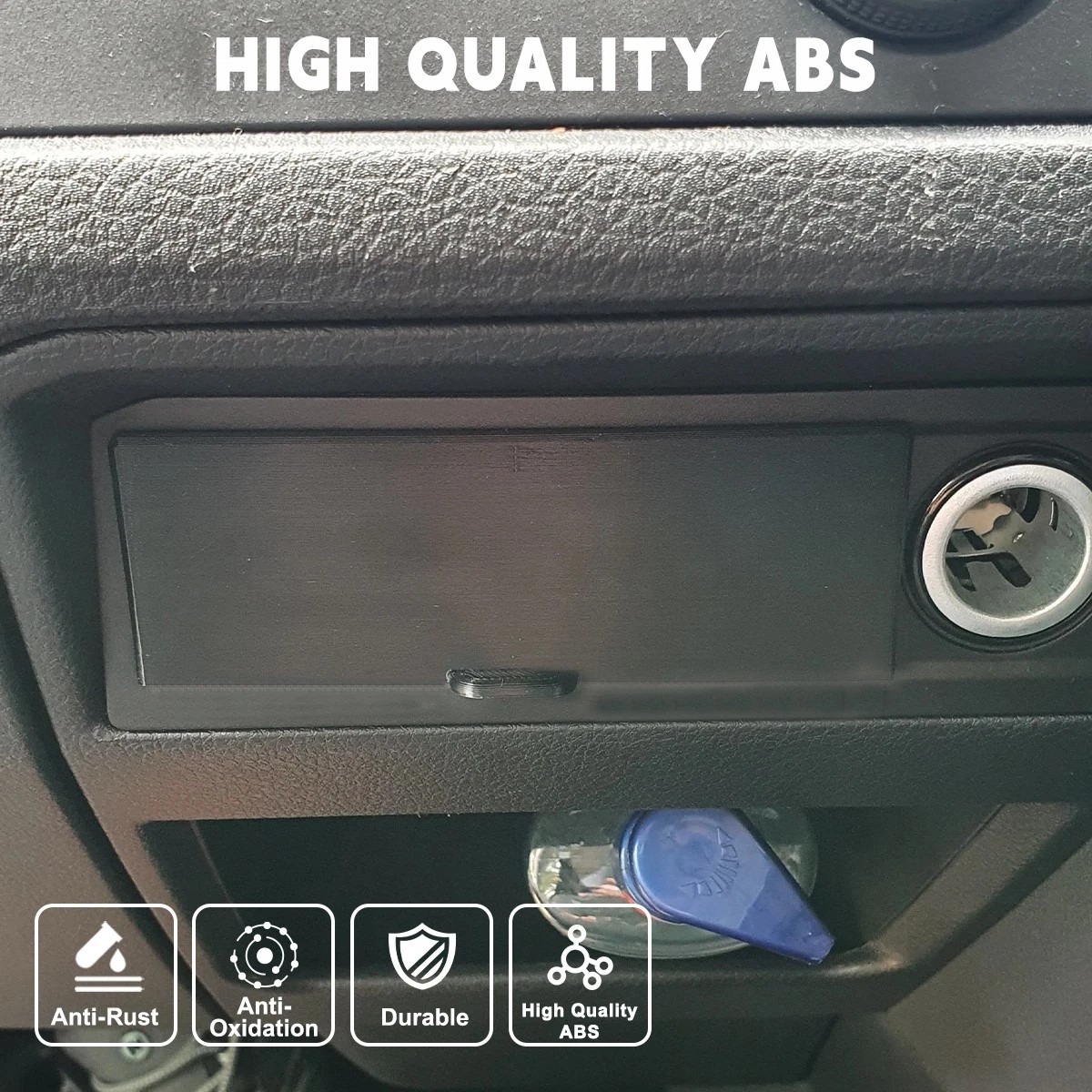 Car Accessories For Dashboard - Car Dash Centre Drawer Black Plastic