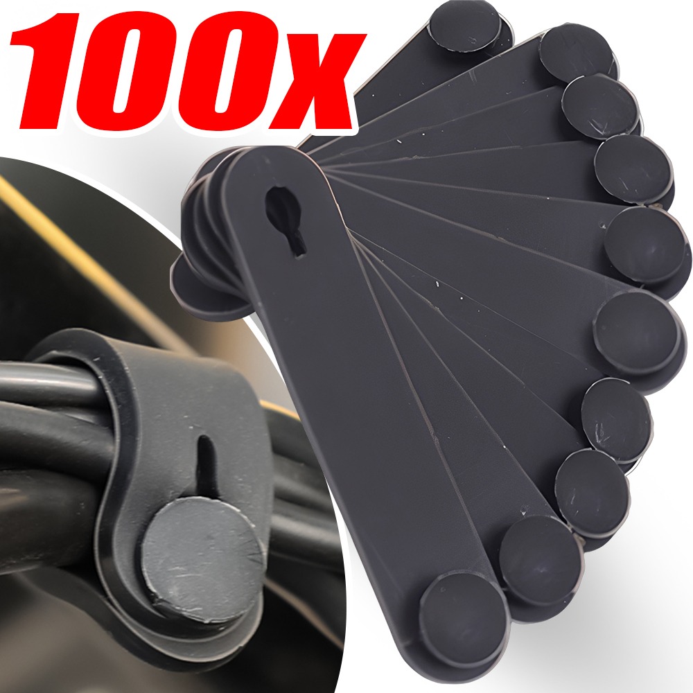 Car Cable Organizer - Elastic Rubber Cable Strap Wire Tie