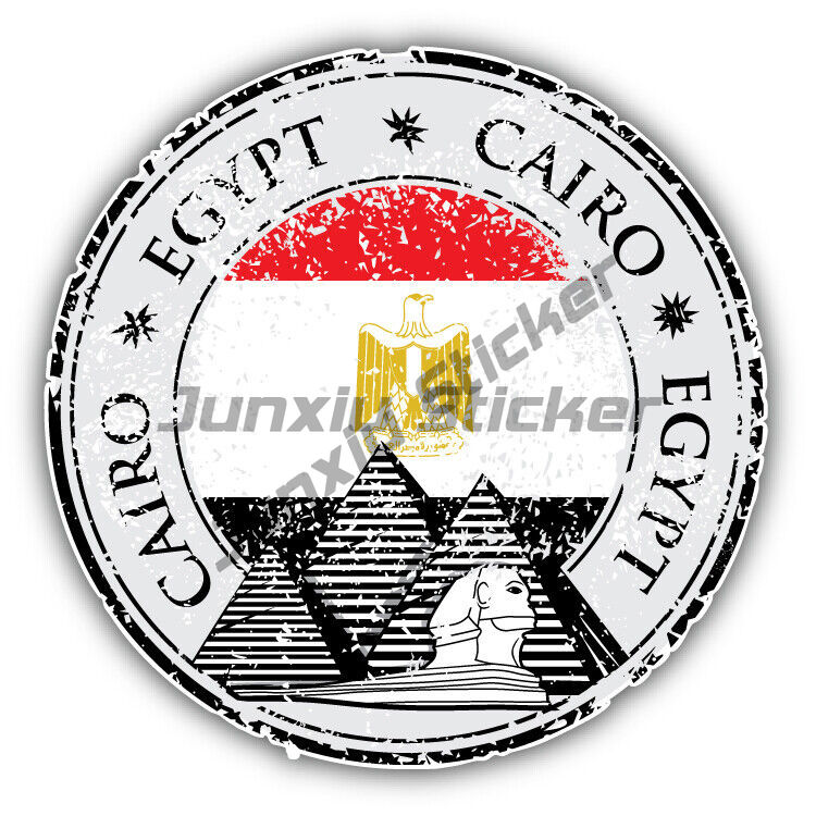 Car Accessories Egypt - Alexandria Cairo Egypt Round Flag Stamp