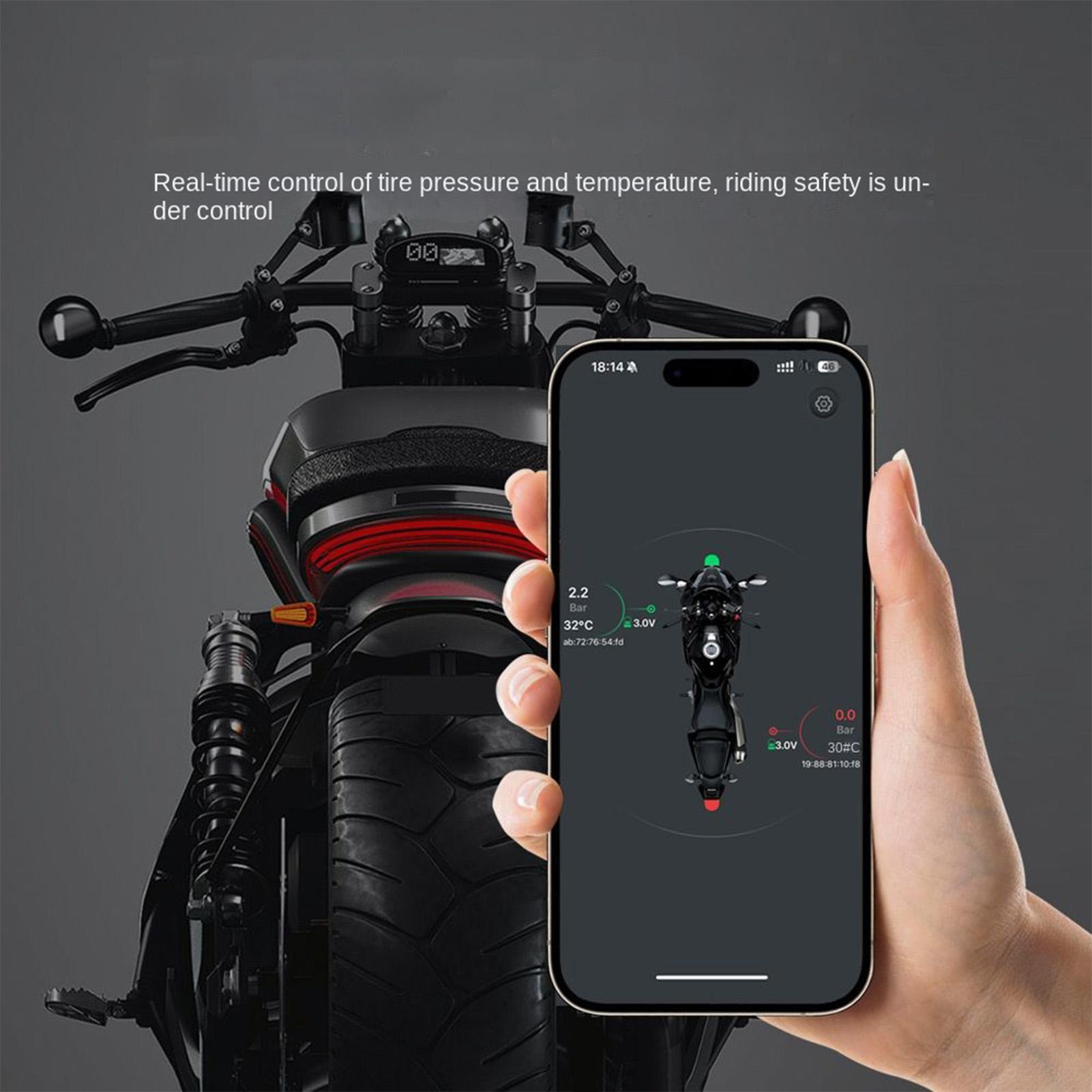 Tire Pressure Monitor - Tire Pressure Gauge Cordless Wheel Sensor