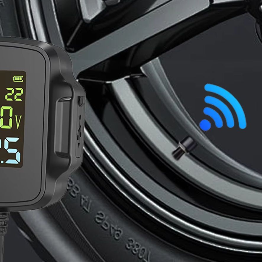 Tire Pressure Monitor - Motorcycle TPMS Tire Pressure Monitoring System