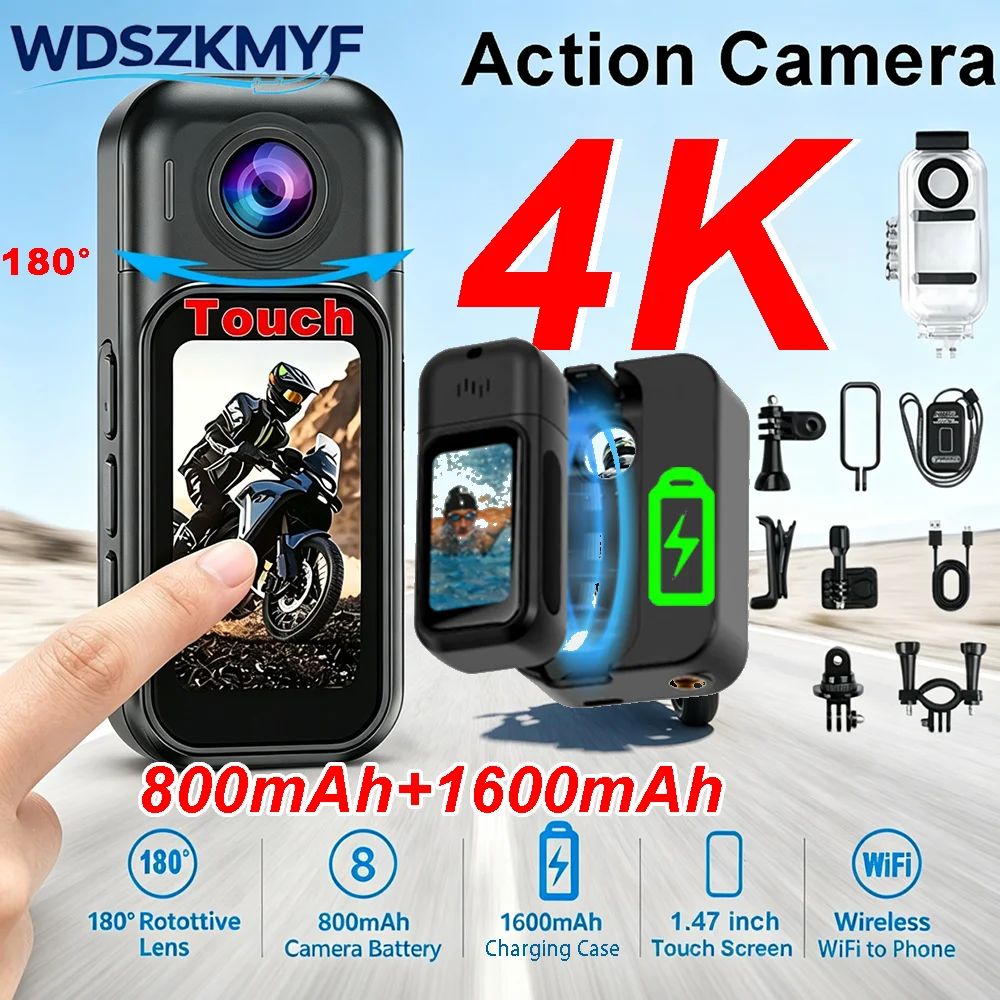 4K/1080P Mini WiFi Body Vlog C - Car Accessories Online ulasan dan harga
