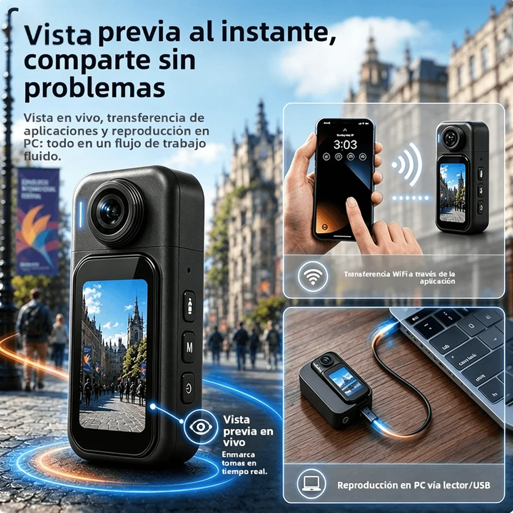4K/1080P Mini WiFi Body Vlog C - Car Accessories Online ulasan dan harga