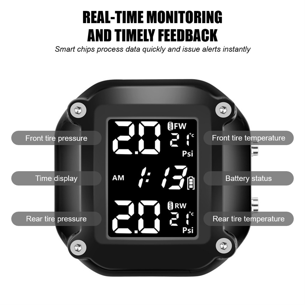 Motorbike TPMS With QC 3.0 Fas - Tire Pressure Monitor ulasan dan harga