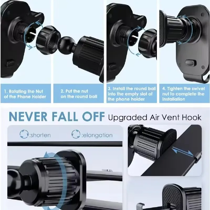 Car Phone Holder Car Air Vent  - Car Accessories Phone Holder ulasan dan harga