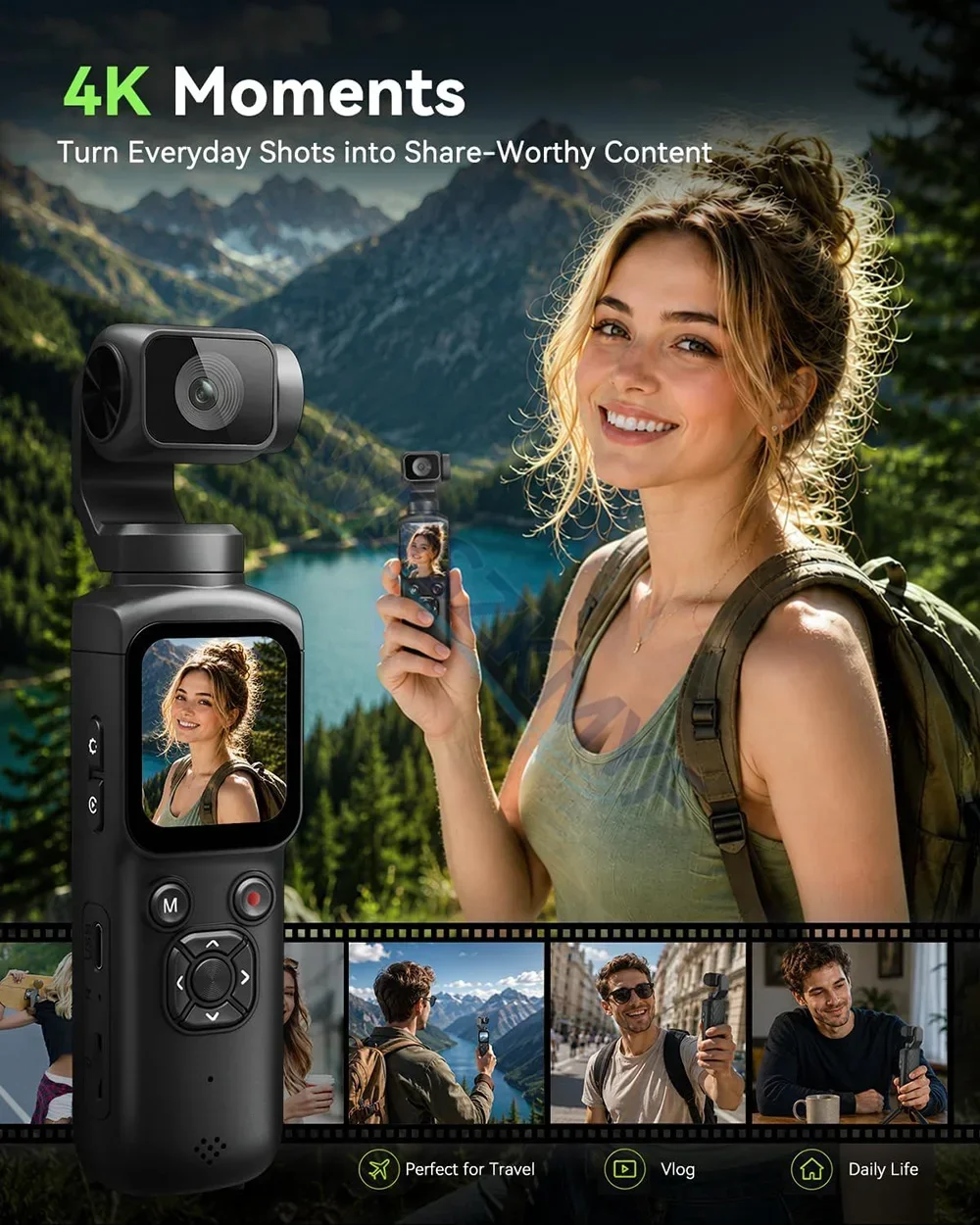 330° Face Track 4K Portable Ac - Car Accessories Online ulasan dan harga