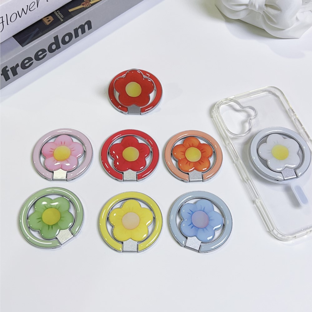 Flower Magnetic Foldable Kicks - Car Accessories Phone Holder ulasan dan harga