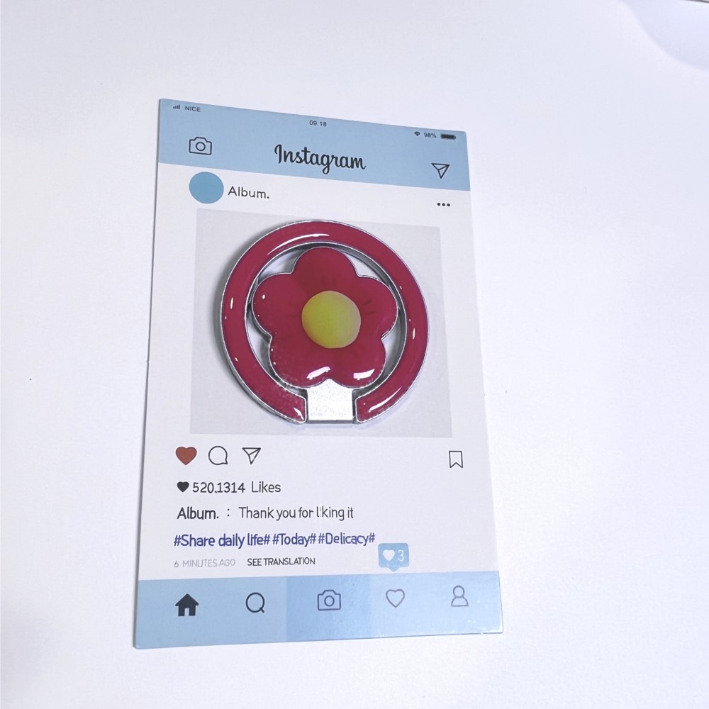 Flower Magnetic Foldable Kicks - Car Accessories Phone Holder ulasan dan harga