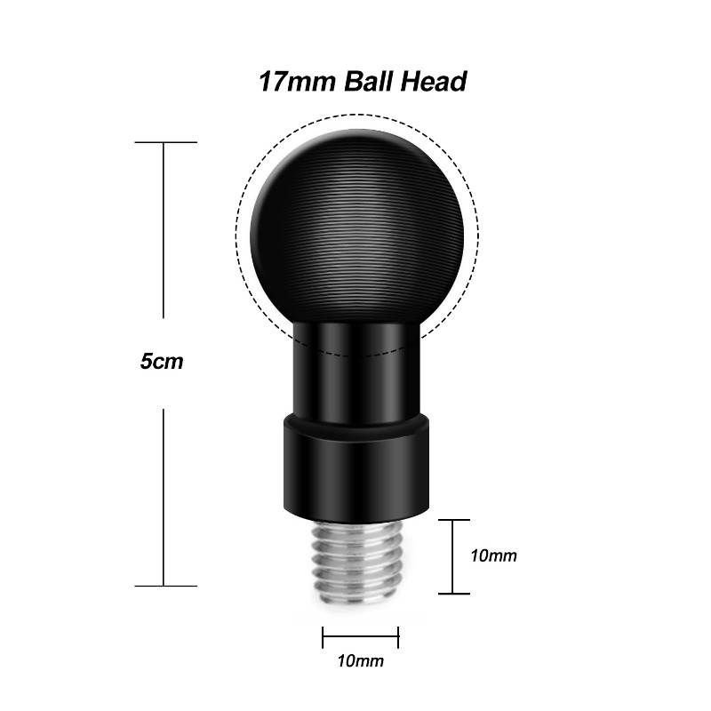 Aluminum 17mm Ball Head Adapte - Car Accessories Online ulasan dan harga