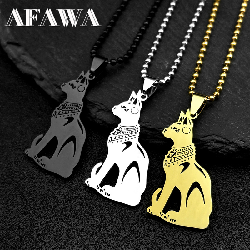 Stainless Steel Egypt Cat Bast - Car Accessories Egypt ulasan dan harga