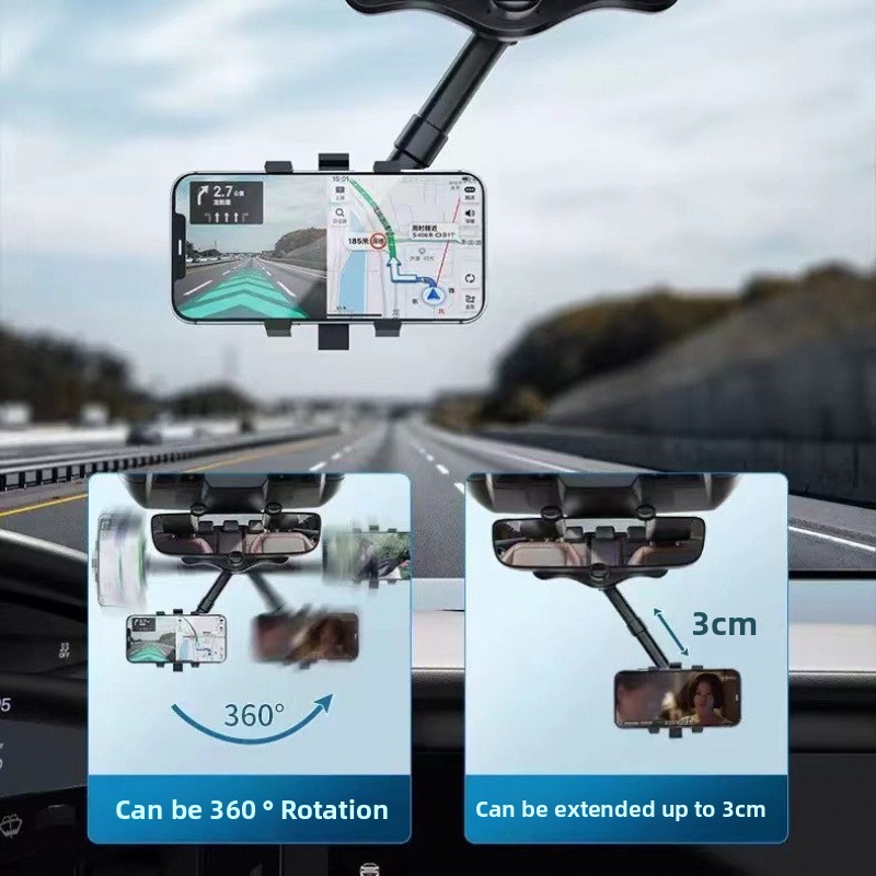 Multifunctional Car Rearview M - Car Accessories Phone Holder ulasan dan harga