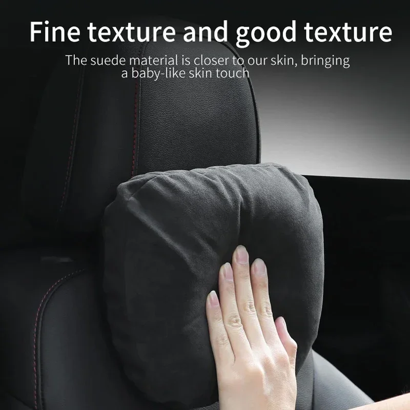 Italy Suede Car Neck Rest Pill - Car Accessories Nearby ulasan dan harga