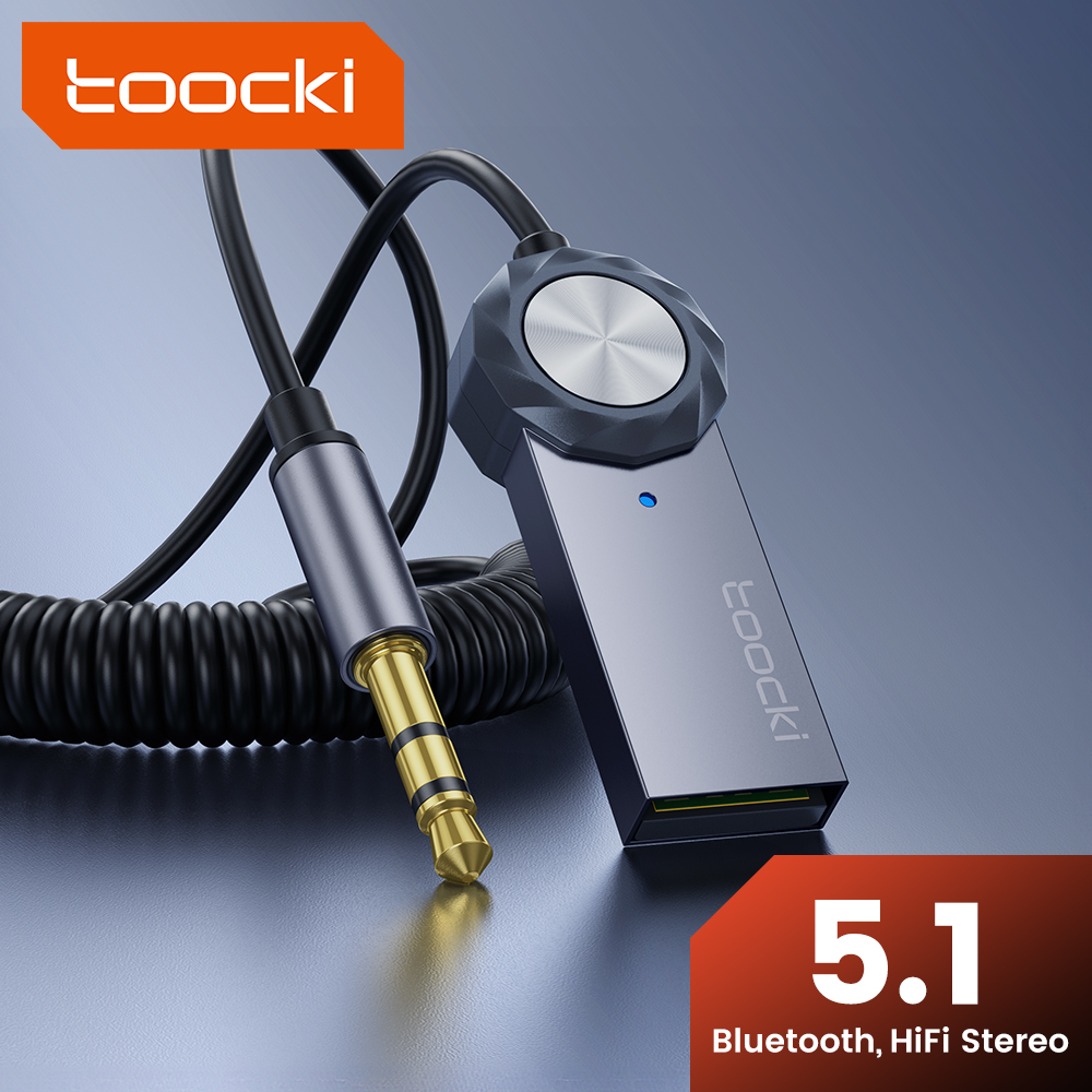 TOOCKI Bluetooth Aux Adapter B - Car Accessories Online ulasan dan harga