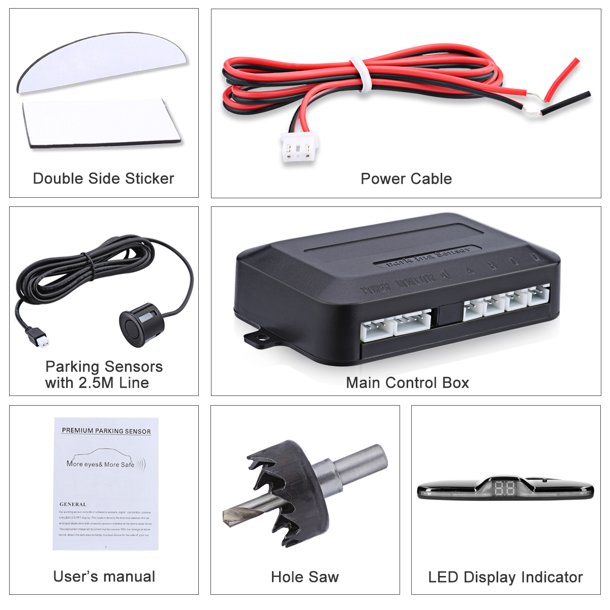 Car Reverse Radar Kit Vehicle  - Car Accessories Online ulasan dan harga