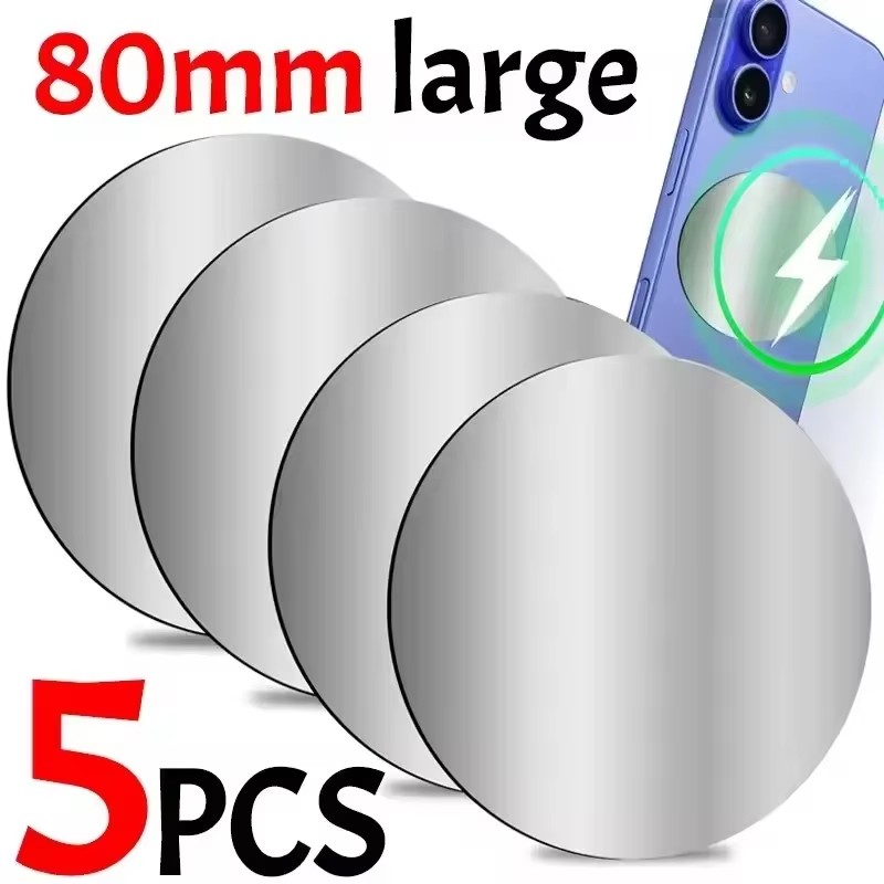 1-5PCS 8CM Magnetic Metal Plat - Car Accessories Phone Holder ulasan dan harga