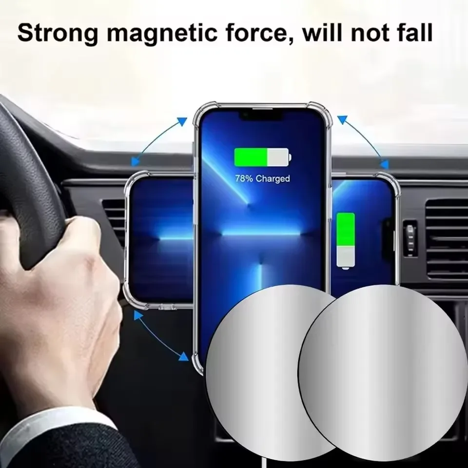 1-5PCS 8CM Magnetic Metal Plat - Car Accessories Phone Holder ulasan dan harga