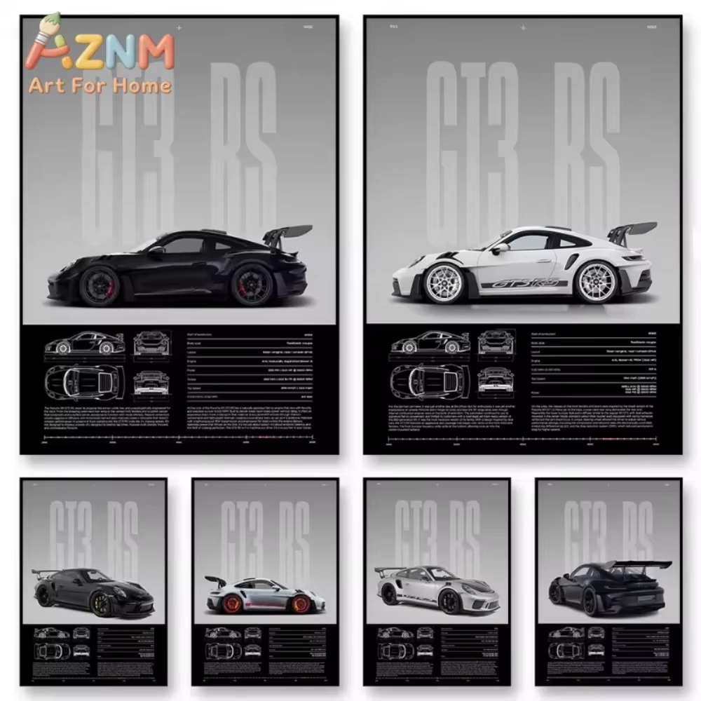 1pc Minimalist 911 GT3-RS 718  - Car Accessories For Inside ulasan dan harga