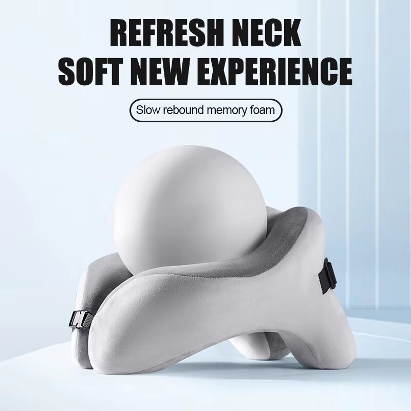 Memory Foam U‑Shape Neck Pillo - Car Accessories Nearby ulasan dan harga