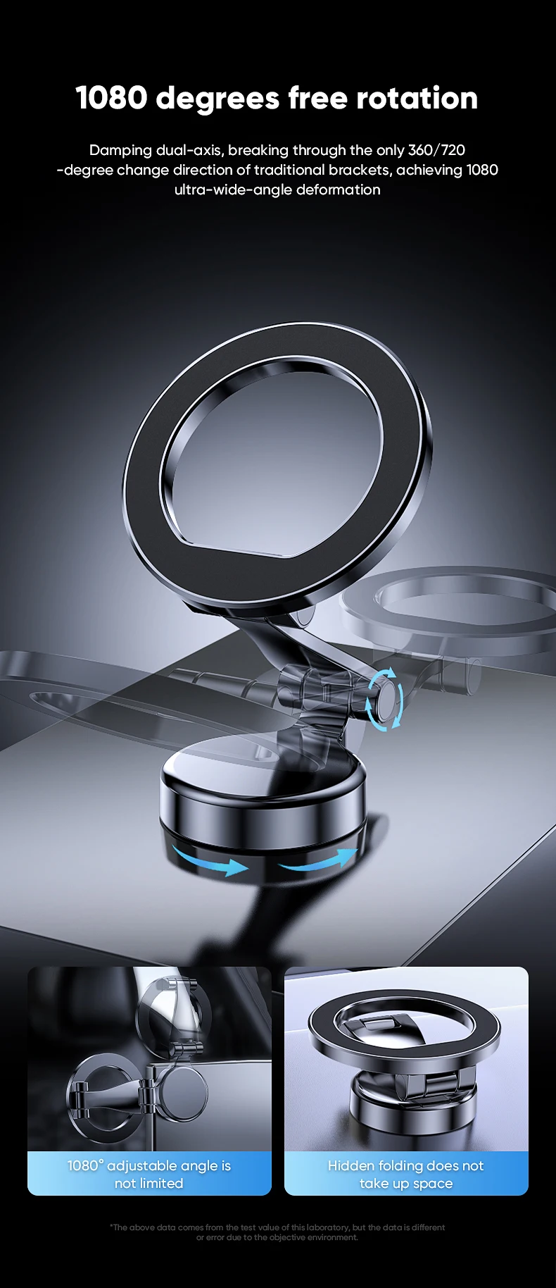 Foldable Magnetic Car Mobile P - Car Accessories Phone Holder ulasan dan harga