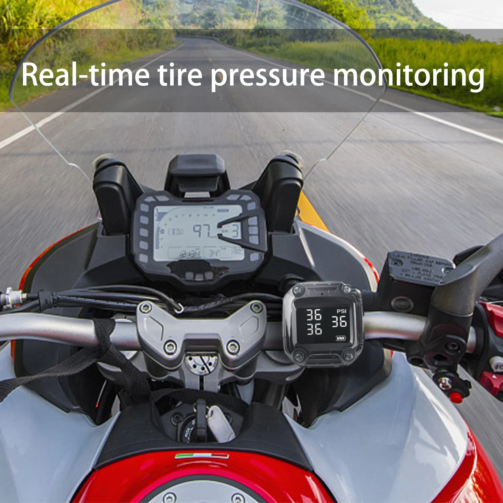 Motorcycle wireless tire press - Tire Pressure Monitor ulasan dan harga