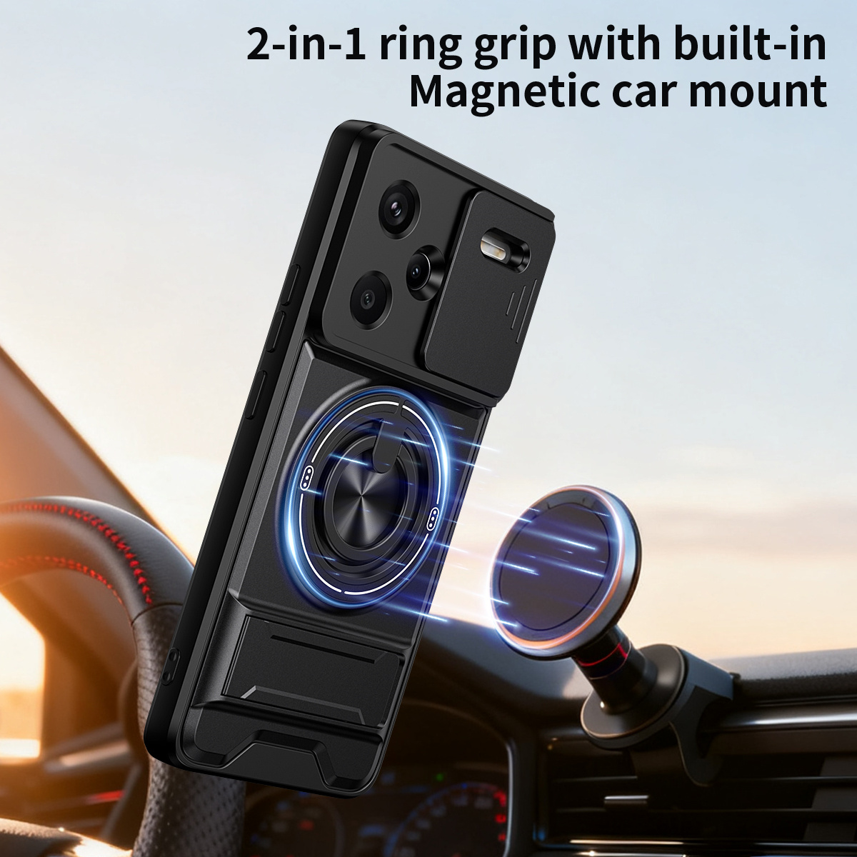 Lens Slide Camera Phone Case f - Car Accessories Phone Holder ulasan dan harga